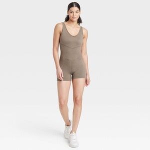 Seamless Active Shorts Bodysuit